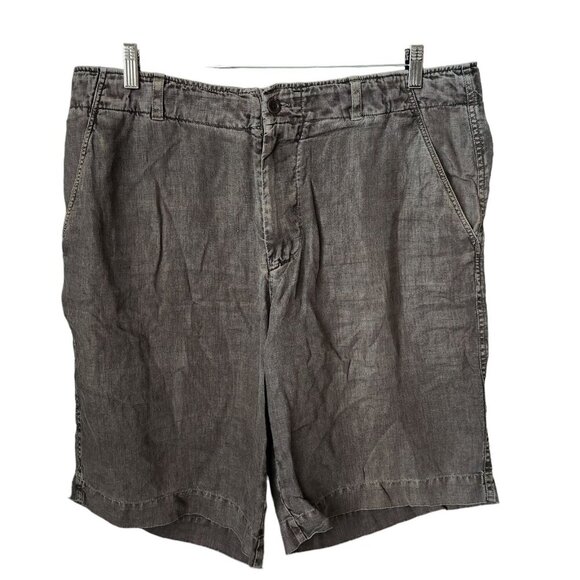 Orvis Men's Linen Shorts Size 38 Lightweight‎ Breathable Brown Beach 11" Inseam - Picture 10 of 10